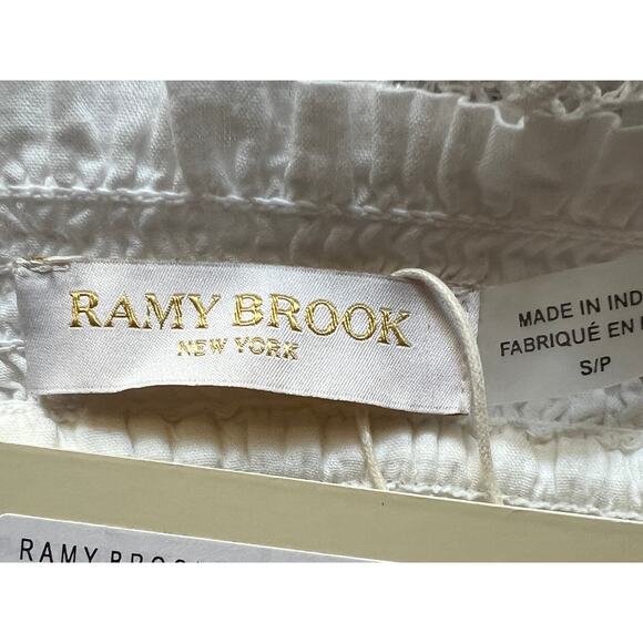 RAMY BROOK WOMENS SIZE SMALL AILANI LACE MINI SKIRT SWIM COVER UP WHITE NEW - Picture 4 of 14